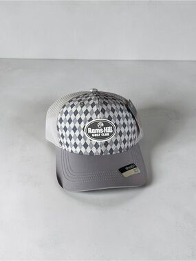 Rams Hill Golf Club Men’s Gray Argyle Trucker Hat